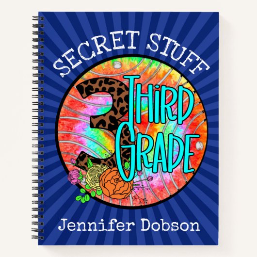 新学期向けの3年生ノート ノートブック (正面)