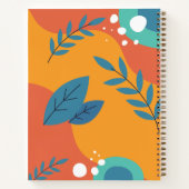 新学期向け 手描き 春のオリジナルノート ノートブック (裏面)