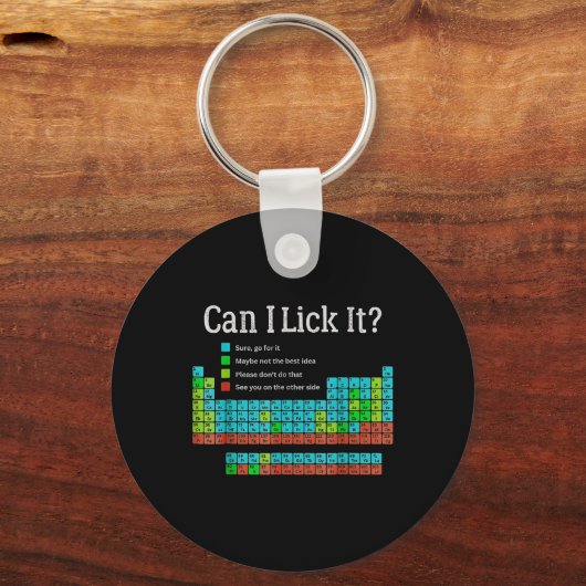 新学期周期表おもしろいをクリックできるか キーホルダー (正面)