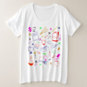 新学期型 プラスサイズTシャツ (デザイン正面)