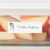 新学期女子体操キッズ名 ラベル (貼付)