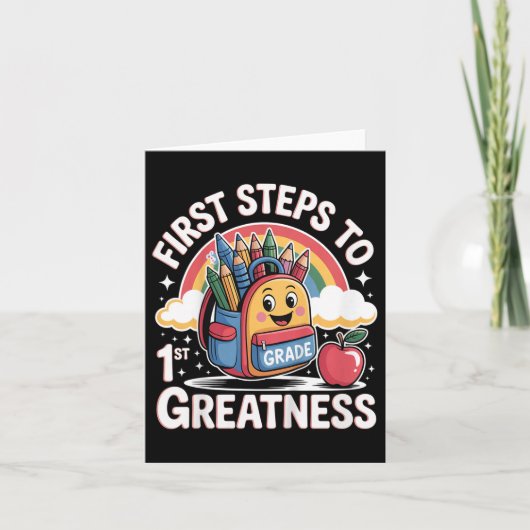 新学期子供へ服、女の子、学生。1 カード (正面)