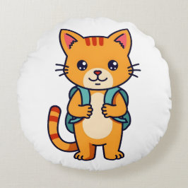 新学期子猫- no10 ラウンドクッション