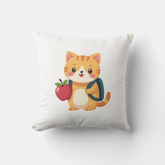 新学期子猫- no6 クッション (正面)