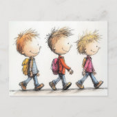 新学期子 ポストカード (正面)