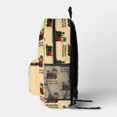 新学期学の列車（名前を追加） プリントバックパック (右)