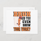 新学期宿題ペンの宿題 ポストカード (正面/裏面)