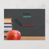 新学期年の先生評価カード ポストカード (正面)