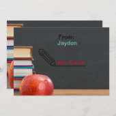 新学期年の先生評価カード 招待状 (正面/裏面)