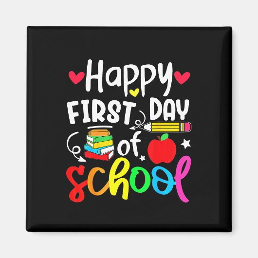 新学期幸せな学生初日T マグネット (正面)