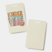 新学期幼稚園前K一年生 バッジ (正面＆裏面)