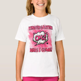 新学期幼稚園漫画スタイル Tシャツ