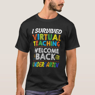 新学期幼稚園生き延びIバーチャル茶 Tシャツ