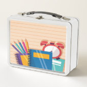 新学期弁当10代 メタルランチボックス (正面)