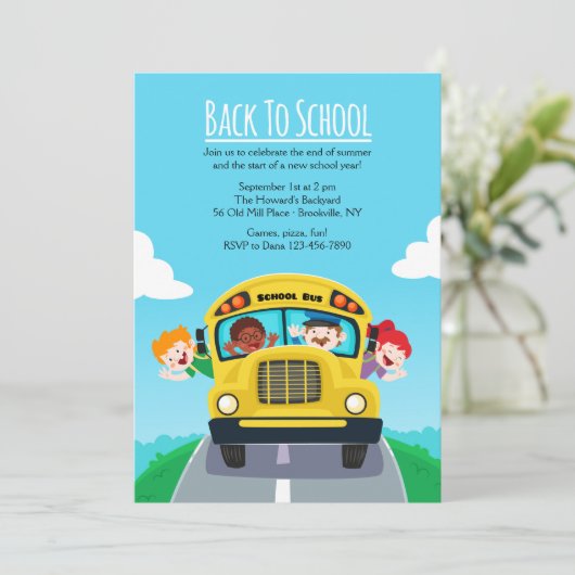 新学期招待状 招待状 (スタンド正面)