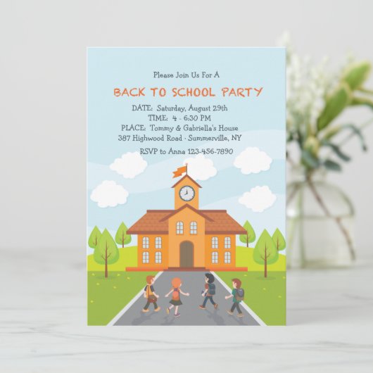 新学期招待状 招待状 (スタンド正面)