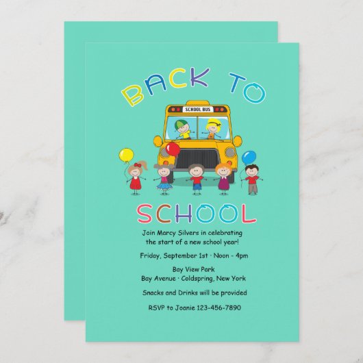 新学期招待 招待状 (正面/裏面)