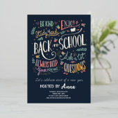 新学期招待 箔招待状 (立ち正面)