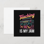 新学期教えレトロのMy Jam 80s 招待状 (正面/裏面)