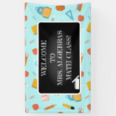 新学期教室デコール先生 横断幕 (縦)