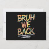 新学期教師だぜ、教師を支援する俺たち 招待状 (正面)