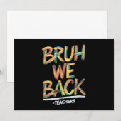 新学期教師ブラフ、教師に戻ろう、教師たち 招待状 (正面/裏面)