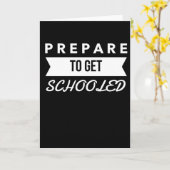 -新学期教育される得ることを準備して下さい カード (黄色い花)