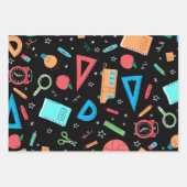 新学期数学と数値セット3 ラッピングペーパーシート (正面)