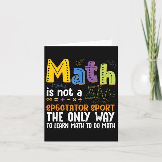新学期数学は観戦のスポーツ数学ではない カード (正面)