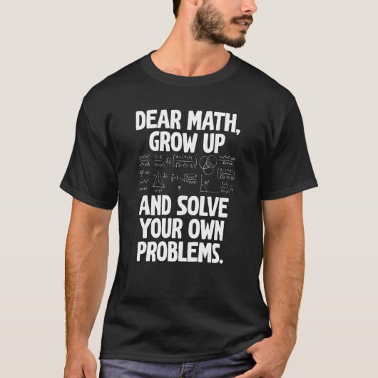 新学期数学引用文ガールズボーイズティーンディーア Tシャツ (正面)