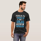新学期数学引用文ガールズボーイズティーンディーア Tシャツ (正面フル)
