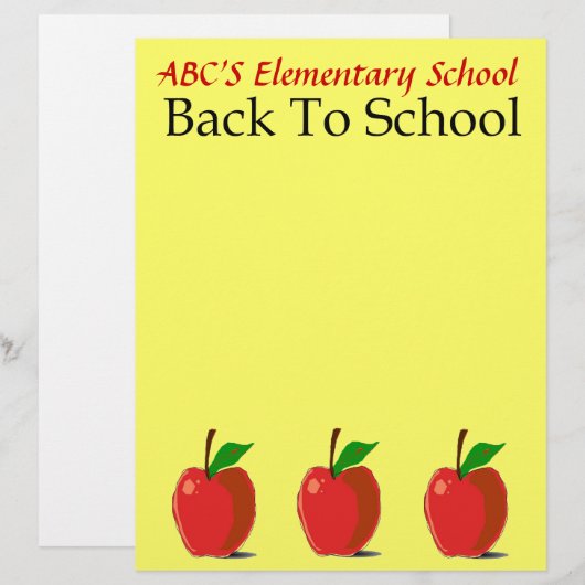 新学期文具 (正面/裏面)