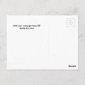 新学期時間パーソナライズされた先生 ポストカード (裏面)