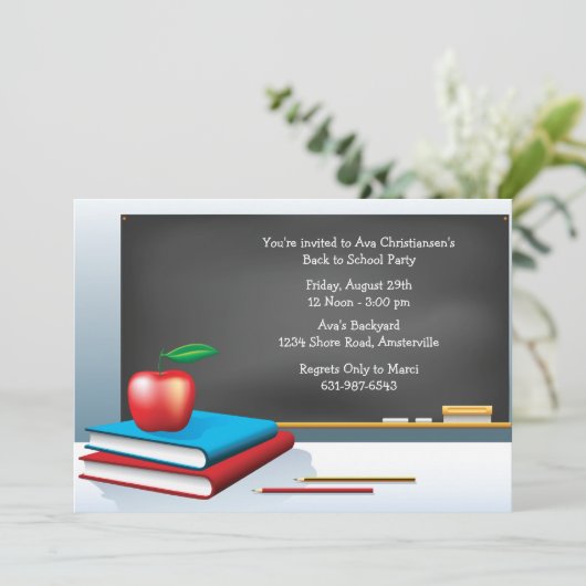 新学期時間招待状 招待状 (スタンド正面)