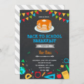 新学期朝食の招待 招待状 (正面/裏面)