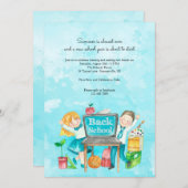 新学期水彩 招待状 (正面/裏面)