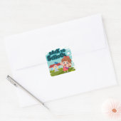 新学期漫画 スクエアシール (封筒)