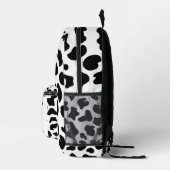 新学期牛の白黒 プリントバックパック (右)