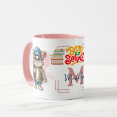 新学期猫のバックパックカスタマイズ着 マグカップ (正面左)