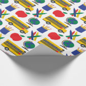 新学期用の校折り紙 ラッピングペーパー (角)