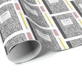 新学期用品の初日の卒業 ラッピングペーパー (ロールコーナー)