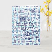 新学期用品ノートブックのスケッチデコール カード (黄色い花)