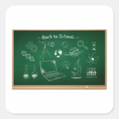 新学期科学技術教育 スクエアシール (正面)