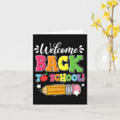 新学期第一日学校先生生 カード (黄色い花)