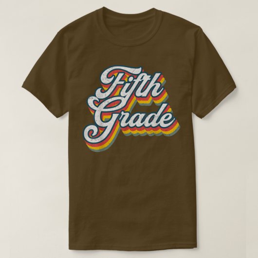 新学期第五級5級ヴィンテージレトロ Tシャツ (デザイン正面)