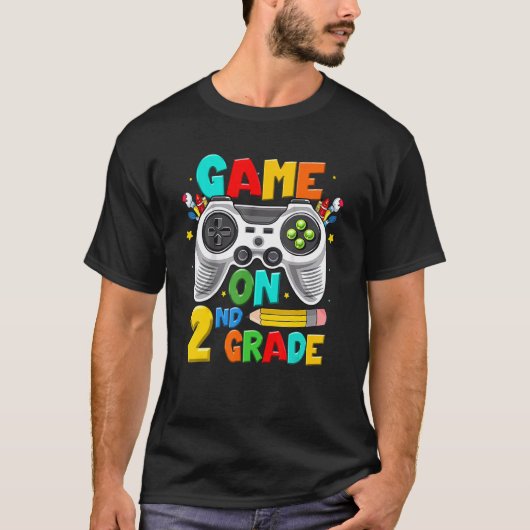 新学期第2グレードのアンロックされたゲーム2n tシャツ (正面)