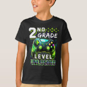 新学期第2学年ボーイズゲーマーレベルのロック解除 Tシャツ (正面)