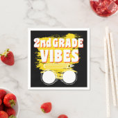 新学期第2級バイブスシャツ初日キッド スタンダードカクテルナプキン (インサイチュ)