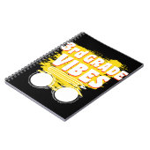 新学期第2級バイブスシャツ初日キッド ノートブック (左側)