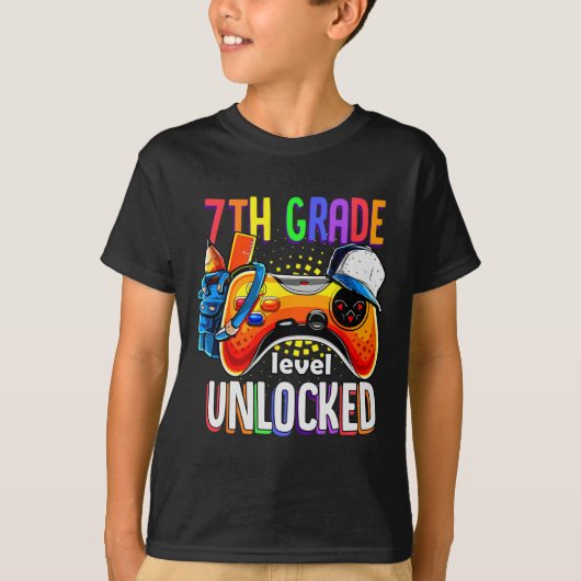 新学期第7等級レベルのロック解除 Tシャツ (正面)